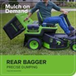 60V 30″ CrossoverT Riding Lawn Tractor with (4) 8.0 Ah Batteries and 600-Watt Charger - Image 9