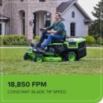 60V 30″ CrossoverT Riding Lawn Tractor, Bagger Included, (4) 8.0 Ah (1) 20.0Ah Batteries and 600-Watt Charger - Image 12