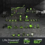 60V 25″ SP Mower 3PC Combo Kit, 16″ String Trimmer and 610CFM Blower - Image 16