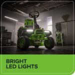 60V 30″ CrossoverT Riding Lawn Tractor, Bagger Included, (4) 8.0 Ah (1) 20.0Ah Batteries and 600-Watt Charger - Image 9