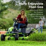 60V 42″ Cordless Battery CrossoverT Riding Lawn Mower: (6) 8.0 Ah Batteries and (3) Dual-Port Turbo Chargers - Image 17