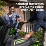 60V 42″ Cordless Battery CrossoverT Riding Lawn Mower: (6) 8.0 Ah Batteries and (3) Dual-Port Turbo Chargers - Image 24
