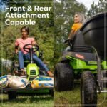 60V 42″ Cordless Battery CrossoverT Riding Lawn Mower: (6) 8.0 Ah Batteries and (3) Dual-Port Turbo Chargers - Image 2