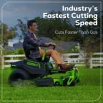 60V 42″ Electric CrossoverZ Zero Turn Mower with (4) 8 Ah Batteries and (2) Dual-Port Turbo Chargers - Image 9