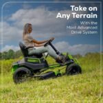 60V 42″ Cordless Battery CrossoverT Riding Lawn Mower: (6) 8.0 Ah Batteries and (3) Dual-Port Turbo Chargers - Image 16