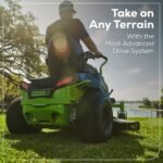 60V 42″ Electric CrossoverZ Zero Turn Mower with (4) 8 Ah Batteries and (2) Dual-Port Turbo Chargers - Image 11