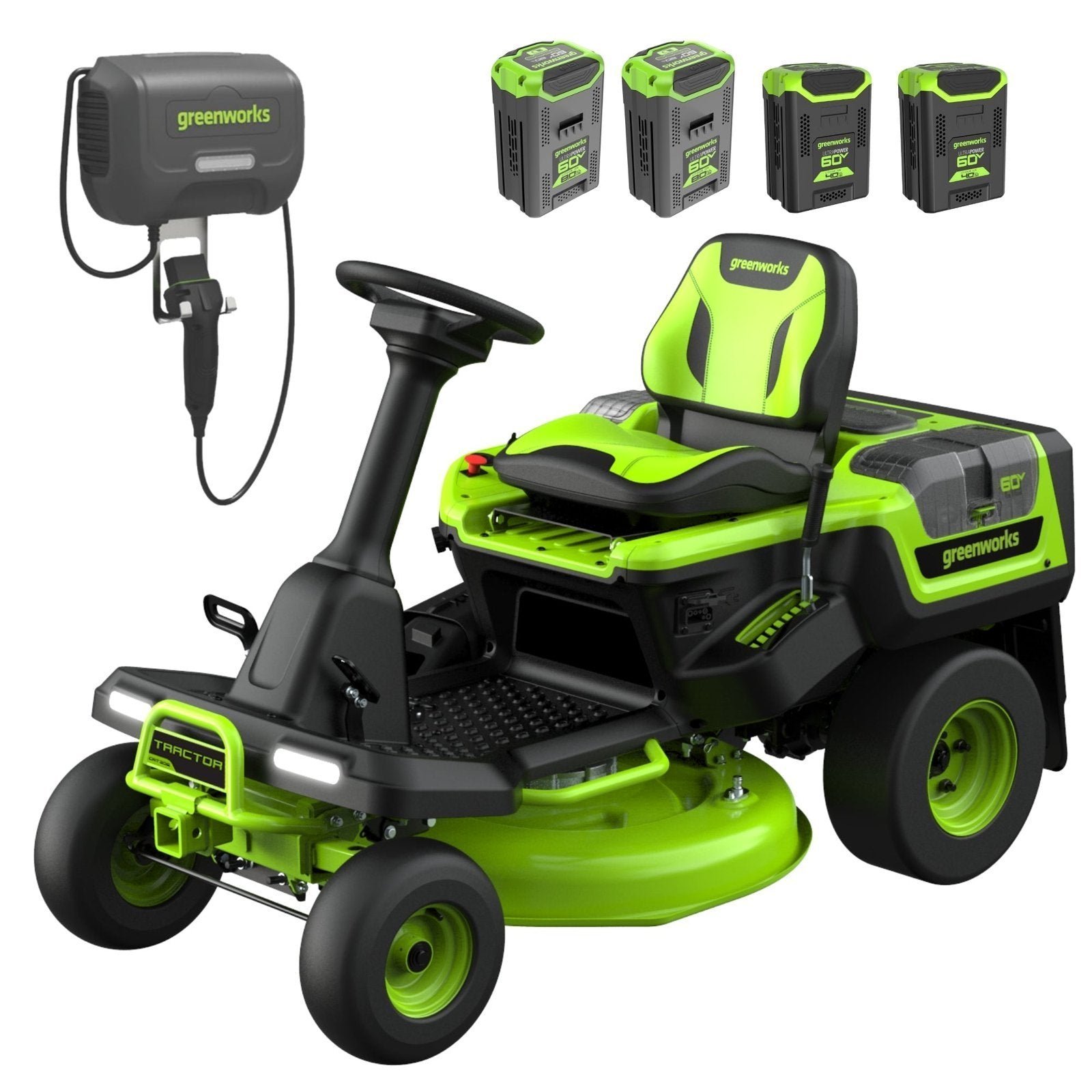 ATFWMKit-1_f4d2f73b-9cc4-427d-b5cd-047da83dc26a.jpg 60V 30” CrossoverT Riding Lawn Tractor with (2) 8.0 Ah, (2) 4.0 Ah Batteries & 600-Watt Charger - Image 1