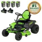 60V 42″ Cordless Battery CrossoverT Riding Lawn Mower, (4) 8.0 Ah Batteries and (2) Dual-Port Turbo Chargers - Image 22