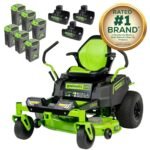 60V 42” Electric CrossoverZ Zero Turn Mower with (6) 8 Ah Batteries and (3) Dual Port Turbo Chargers - Image 21