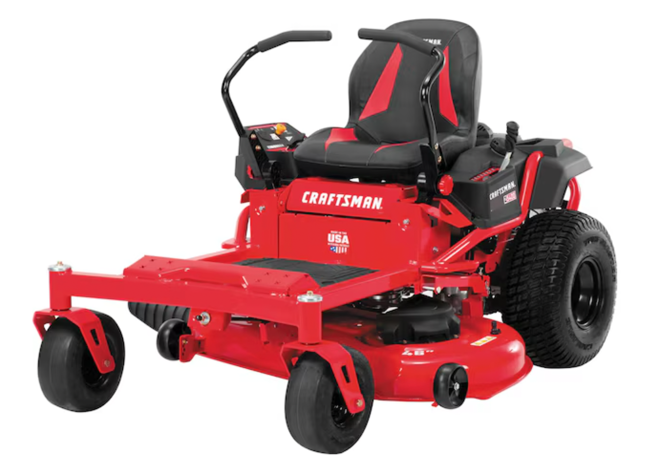 c32b551e4c452ca3907383356df77081fb77fda292ac12dc6dc8b88281c6d3fd.png CRAFTSMAN Z5400 | 46in 22HP Zero-Turn Riding Mower | 22 HP Kohler Engine | Hydrostatic Transmission | High-Back Seat (17ARFACT093) - Image 1