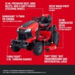 CRAFTSMAN T4400 | Riding Lawn Mower | 54-in Fabricated Deck | 24-HP Kawasaki V-Twin FR Engine | TURNTIGHT 5 in. Turning Radius - Image 5