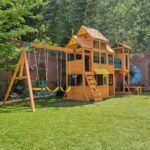 Bear Cave Lodge Swing Set – Installation Available - Image 3